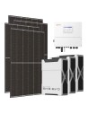 Three-phase photovoltaic kit 12740W 12kW Solis inverter 15.66kWh Weco EVO 5k3 lithium battery