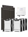 Three-phase photovoltaic kit 12740W 12kW Solis inverter 31.32kWh Weco EVO 5k3 lithium battery