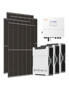Three-phase photovoltaic kit 20020W 20kW Solis inverter 15.66kWh Weco EVO 5k3 lithium battery