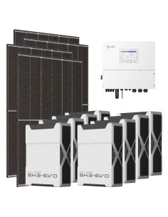 Kit fotovoltaico trifase 15470W inverter 15kW Solis litio 41.76kWh Weco EVO 5k3