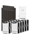Three-phase photovoltaic kit 60060W 60kW Solis inverter 52.2kWh Weco EVO 5k3 lithium battery