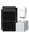 Kit fotovoltaico trifase 10010W inverter 10kW Solis LV batteria al litio 15.36kWh Dyness DL5.0C PRO