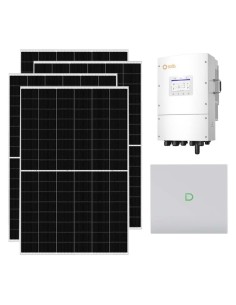 Kit fotovoltaico trifase 8190W inverter 8kW Solis LV batteria al litio 10.24kWh Dyness Powerbox G2
