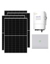 Kit fotovoltaico trifase 8190W inverter 8kW Solis LV batteria al litio 10.24kWh Dyness Powerbox G2