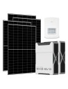 Monofase: vendita all'ingrosso Kit fotovoltaico monofase 5640W inverter Solis 5kW batteria al litio 10.44kWh Weco EVO 5k3