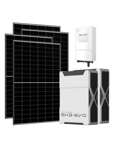 Single-phase photovoltaic kit 8460W 8kW LV Solis inverter Weco EVO 5k3 10.44kWh lithium battery