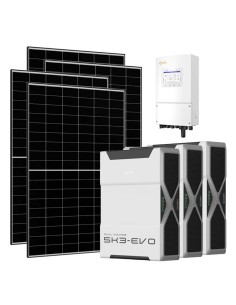 Single-phase photovoltaic kit 8460W 8kW LV Solis inverter Weco EVO 5k3 15.66kWh lithium battery