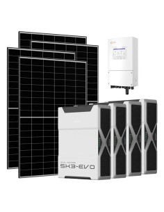 Single-phase photovoltaic kit 8460W 8kW LV Solis inverter Weco EVO 5k3 20.88kWh lithium battery