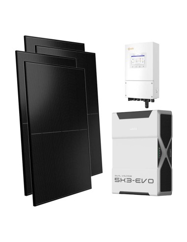 Single-phase photovoltaic kit 5000W 5kW LV Solis inverter Weco EVO 5k3 5.22kWh lithium battery