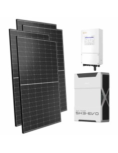 Single-phase photovoltaic kit 5000W 5kW Solis inverter 5.22kWh lithium battery Weco EVO 5k3