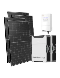 Monofase: vendita all'ingrosso Kit fotovoltaico monofase 5400W inverter Solis 5kW batteria al litio 10.44kWh Weco EVO 5k3