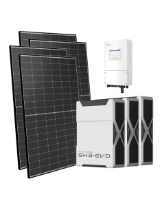 Monofase: vendita all'ingrosso Kit fotovoltaico monofase 8100W inverter Solis 8kW batteria al litio 15.66kWh Weco EVO 5k3