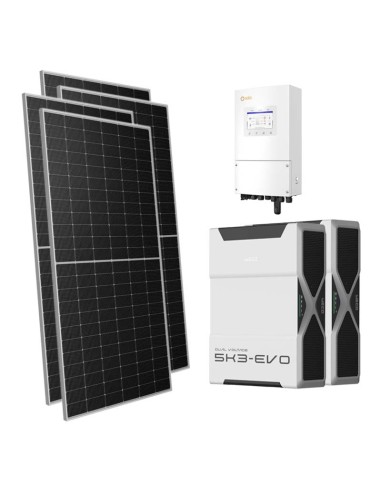 Monofase: vendita all'ingrosso Kit fotovoltaico monofase 8330W inverter Solis 8kW batteria al litio 10.44kWh Weco EVO 5k3