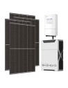 Monofase: vendita all'ingrosso Kit fotovoltaico monofase 5100W inverter Solis 5kW batteria al litio 5.22kWh Weco EVO 5k3