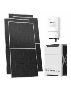 Single-phase photovoltaic kit 8680W 8kW inverter 5.22kWh Weco EVO 5k3 lithium battery Solis