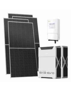 Monofase: vendita all'ingrosso Kit fotovoltaico monofase 8680W inverter Solis 8kW batteria al litio 10.44kWh Weco EVO 5k3