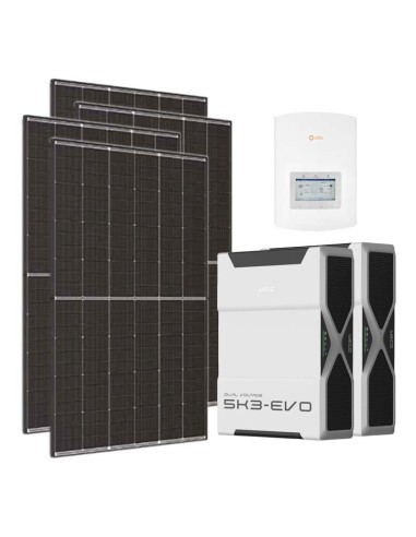 Single-phase photovoltaic kit 5400W 4.6kW Solis inverter Weco EVO 5k3 10.44kWh lithium battery