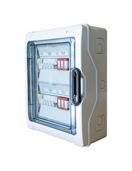 Quadri elettrici: vendita all'ingrosso Quadro di campo DC 2 stringhe Indipendenti 1000VDC con bobina di sgancio