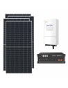 Single-phase photovoltaic kit 4095W 3.6kW inverter Solis 4.8kWh lithium battery Pylontech US5000
