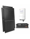 Kit fotovoltaico monofase 3150W inverter 3kW Solis batteria al litio 4.8kWh Pylontech US5000