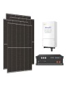Kit fotovoltaico monofase 3060W inverter 3kW Solis batteria al litio 4.8kWh Pylontech US5000