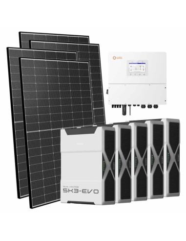 Trifase: vendita all'ingrosso Kit fotovoltaico trifase 20700W inverter 20kW Solis batteria al litio 26.1kWh Weco EVO 5k3