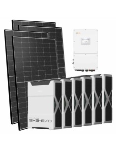 Three-phase photovoltaic kit 30600W 30kW Solis inverter Weco EVO 5k3 31.32kWh lithium battery