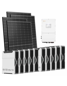 Trifase: vendita all'ingrosso Kit fotovoltaico trifase 50400W inverter 50kW Solis batteria al litio 52.2kWh Weco EVO 5k3