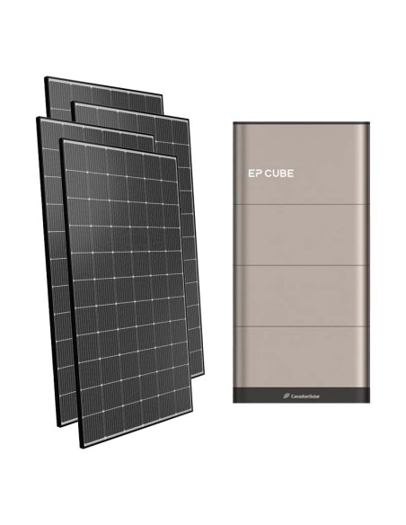 Kit fotovoltaico trifase 10100W inverter 10kW EP CUBE batteria al litio 10kWh CanadianSolar
