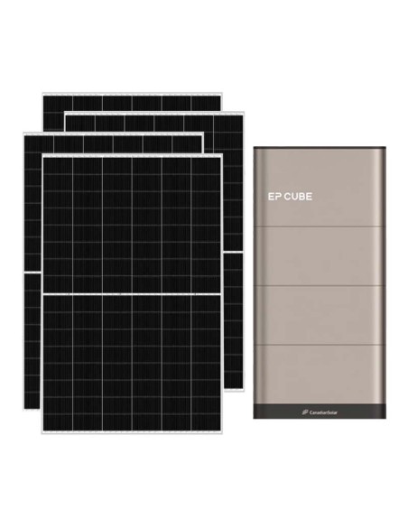 Three-phase photovoltaic kit 10465W 10kW inverter EP CUBE 10kWh lithium battery CanadianSolar