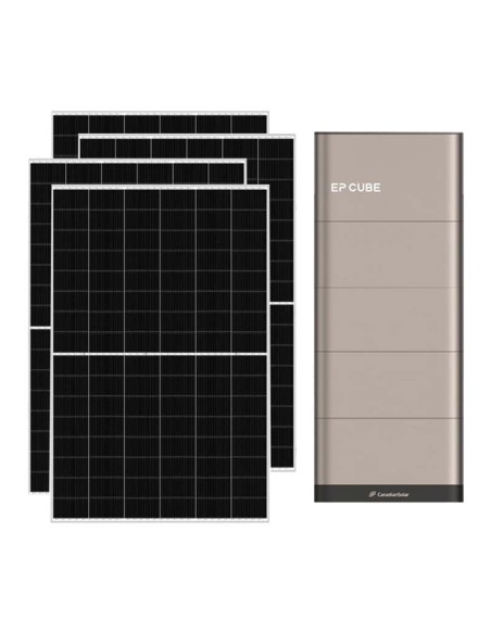 Kit fotovoltaico trifase 10465W inverter 10kW EP CUBE batteria al litio 15kWh CanadianSolar
