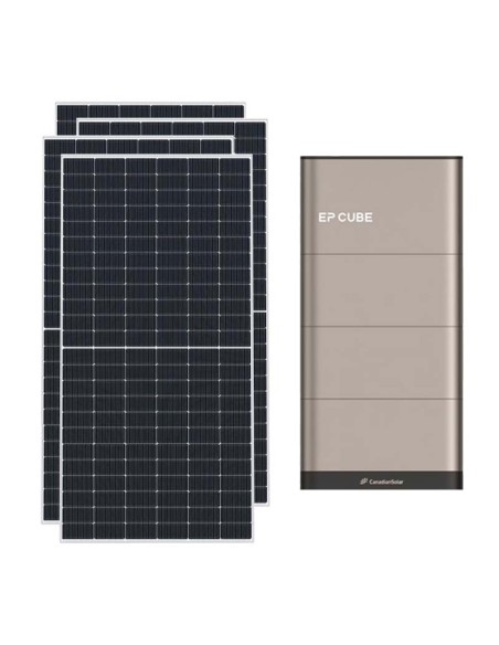 Three-phase photovoltaic kit 10530W 10kW inverter EP CUBE 10kWh lithium battery CanadianSolar