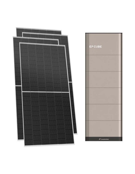 Trifase: vendita all'ingrosso Kit fotovoltaico trifase 11160W inverter 10kW EP CUBE batteria al litio 20kWh CanadianSolar