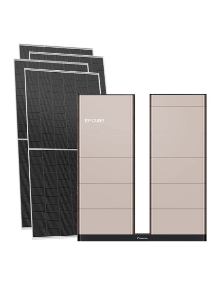 Trifase: vendita all'ingrosso Kit fotovoltaico trifase 11160W inverter 15kW EP CUBE batteria al litio 40kWh CanadianSolar