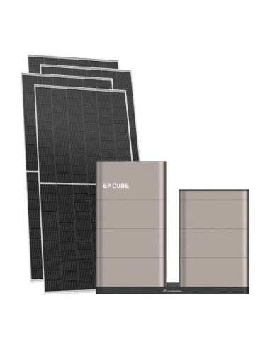Trifase: vendita all'ingrosso Kit fotovoltaico trifase 11160W inverter 10kW EP CUBE batteria al litio 25kWh CanadianSolar