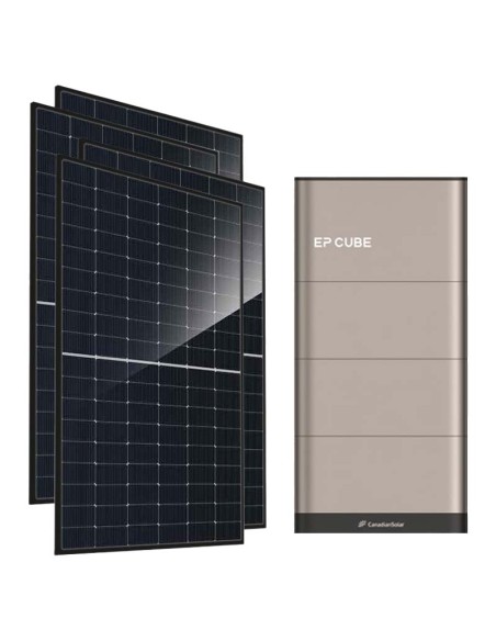 Kit fotovoltaico trifase 10120W inverter 10kW EP CUBE batteria al litio 10kWh CanadianSolar