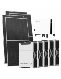 Trifase: vendita all'ingrosso Kit fotovoltaico trifase 11160W inverter 10kW Solis batteria al litio 26.1kWh Weco EVO 5k3