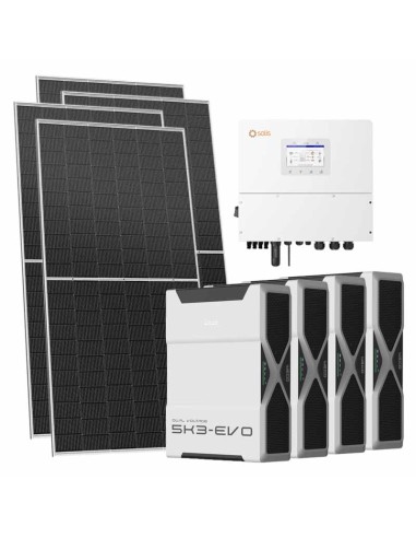 Trifase: vendita all'ingrosso Kit fotovoltaico trifase 21080W inverter 20kW Solis batteria al litio 20.88kWh Weco EVO 5k3