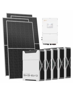 Three-phase photovoltaic kit 31000W 30kW Solis inverter Weco EVO 5k3 26.1kWh lithium battery