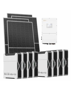 Trifase: vendita all'ingrosso Kit fotovoltaico trifase 52080W inverter 50kW Solis batteria al litio 41.76kWh Weco EVO 5k3