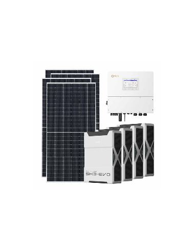 Kit fotovoltaico trifase 12870W inverter 12kW batteria al litio 20.88kWh Weco EVO 5k3
