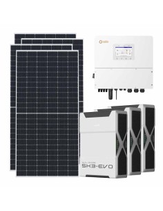 Kit fotovoltaico trifase 15210W inverter 15kW batteria al litio 15.66kWh Weco EVO 5k3