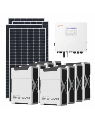 Kit fotovoltaico trifase 20475W inverter 20kW batteria al litio 41.76kWh Weco EVO 5k3