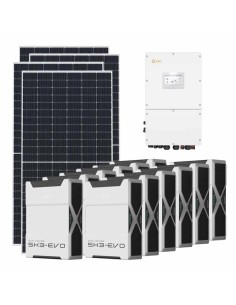 Three-phase photovoltaic kit 50310W 50kW Solis inverter 62.64kWh Weco EVO 5k3 lithium battery