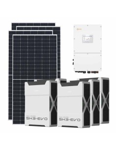 Kit fotovoltaico trifase 60255W inverter 60kW batteria al litio 26.1kWh Weco EVO 5k3