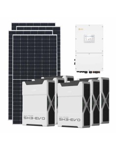 Kit fotovoltaico trifase 60255W inverter 60kW batteria al litio 31.32kWh Weco EVO 5k3