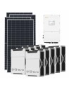 Kit fotovoltaico trifase 60255W inverter 60kW batteria al litio 46.98kWh Weco EVO 5k3
