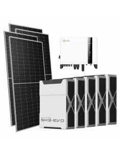 Three-phase photovoltaic kit 8330W 8kW Solis inverter 26.1kWh lithium battery Weco EVO 5k3