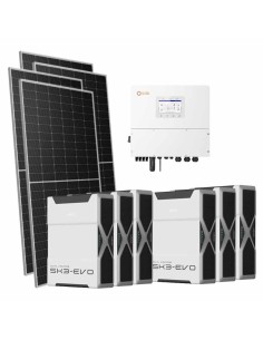 Three-phase photovoltaic kit 13090W 12kW Solis inverter 31.32kWh lithium battery Weco EVO 5k3