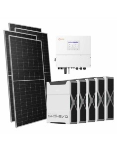 Three-phase photovoltaic kit 15470W 15kW Solis inverter 26.1kWh lithium battery Weco EVO 5k3